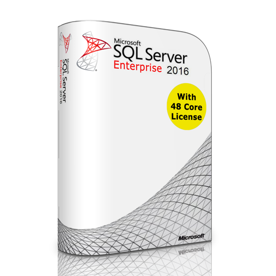 Picture of Microsoft SQL Server 2016 Enterprise with 48 Core License, unlimited User CALs