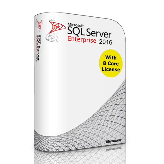 Picture of Microsoft SQL Server 2016 Enterprise with 8 Core License, unlimited User CALs