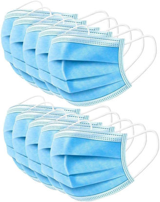 Picture of 50 Pcs Industrial mask, blue disposable masks