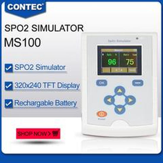 Picture of CONTEC MS100 SpO2 Pulse Rate Blood Oxygen Simulator Pulse Oximeter reaction time