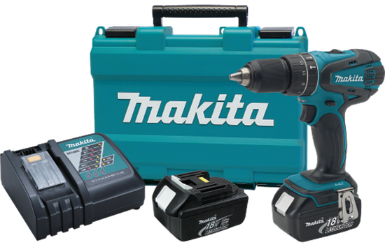 Picture of Makita Drilling Machine V LXT® Lithium-Ion Cordless 1/2” Hammer Driver-Drill Kit Model XPH01