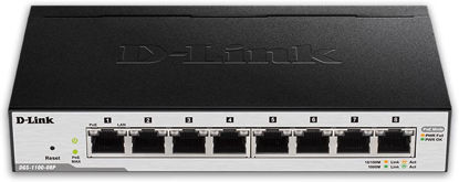 Picture of D-Link PoE Switch, 8 Port Smart Managed Gigabit Ethernet Layer 2 VLAN Control (DGS-1100-08P)