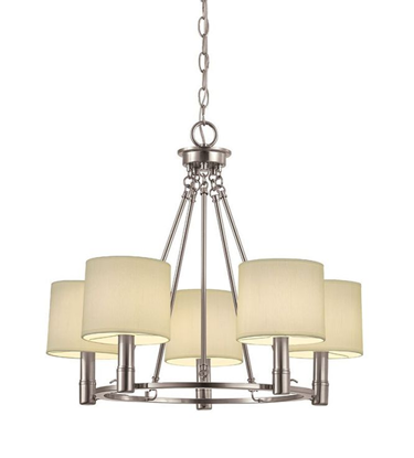 Picture of 5 Glass Chandelier With Pendent