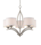 Picture of 5 Glass Silver Chandelier With Pendent