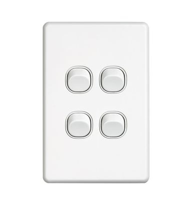 Picture of 4 Gang Clipsal Switch