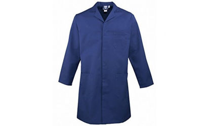 Picture of Unisex Lab Coats - White & Navy Blue
