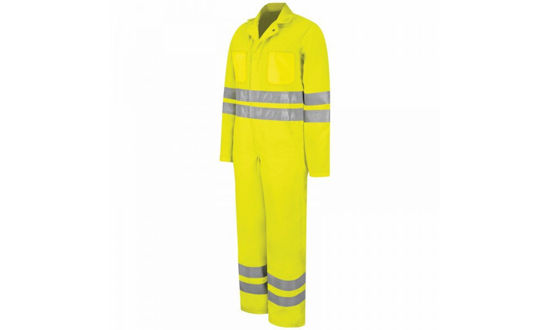 Picture of Fluorescent Hi-Visibility Zip-Front Coverall Yellow/Green