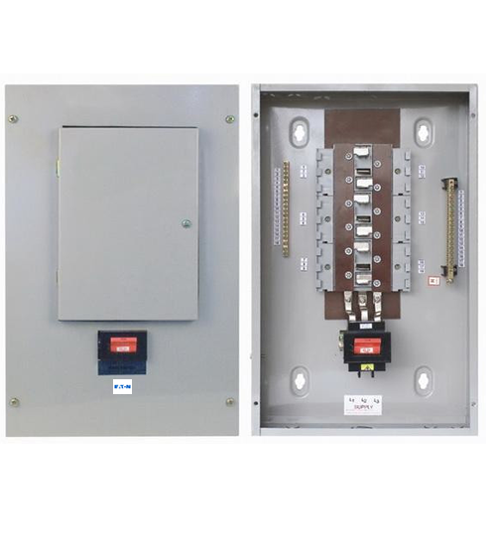 Picture of 6Way Three Phase Eaton-MEM (TPN) Distribution Board c/w MCB